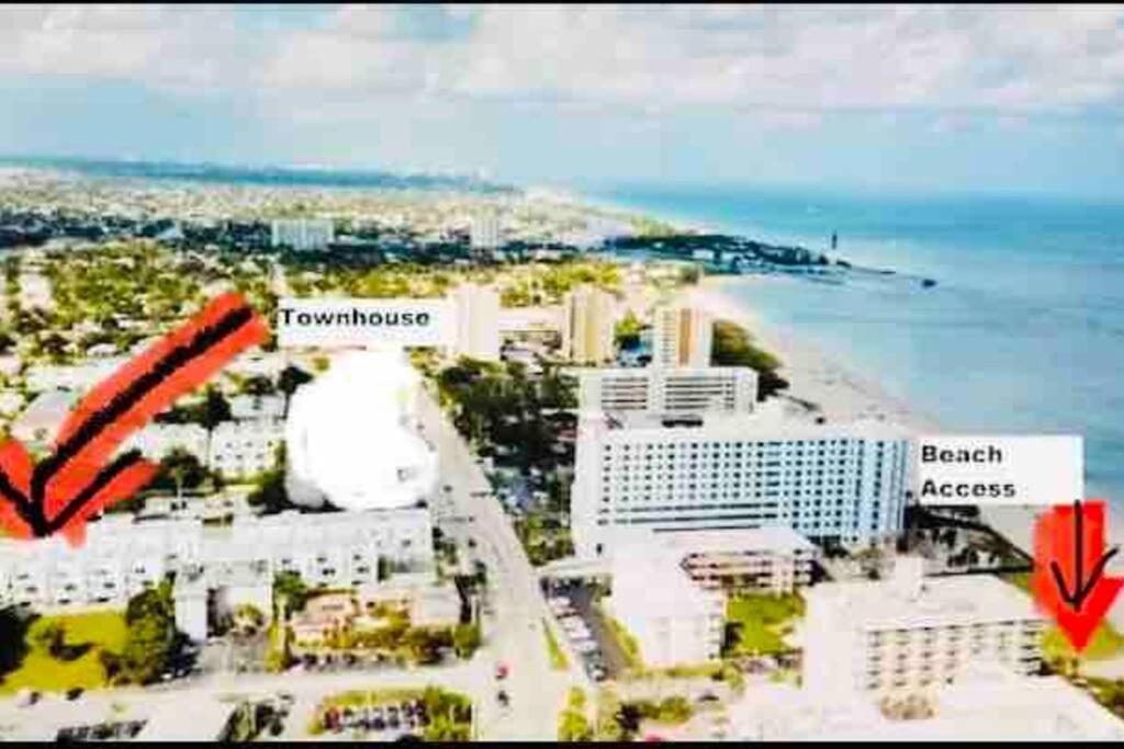 Across The Ocean Few Steps To Beach Contemporary Three Bedroom Townhouse Pompano Beach Luaran gambar